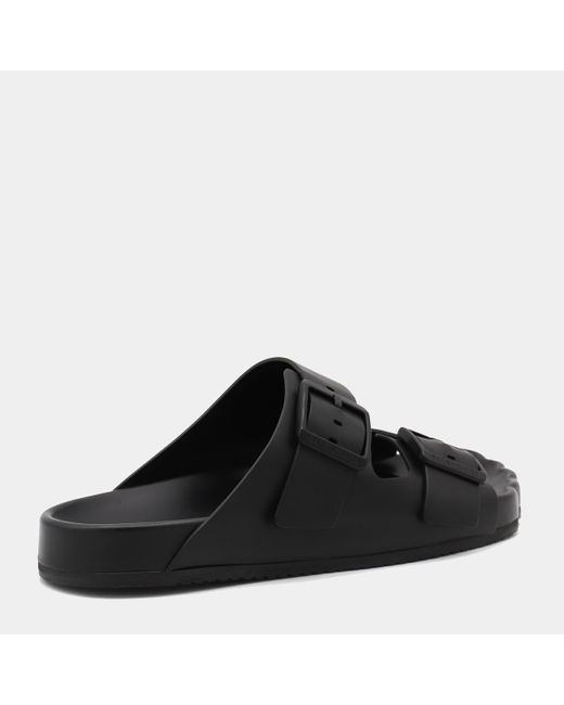 Balenciaga Black Leather Flats for men