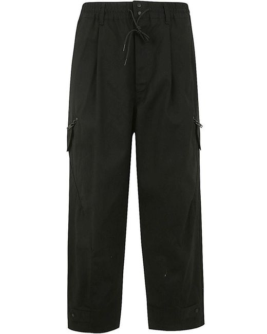 Y-3 Black Cotton Pants for men