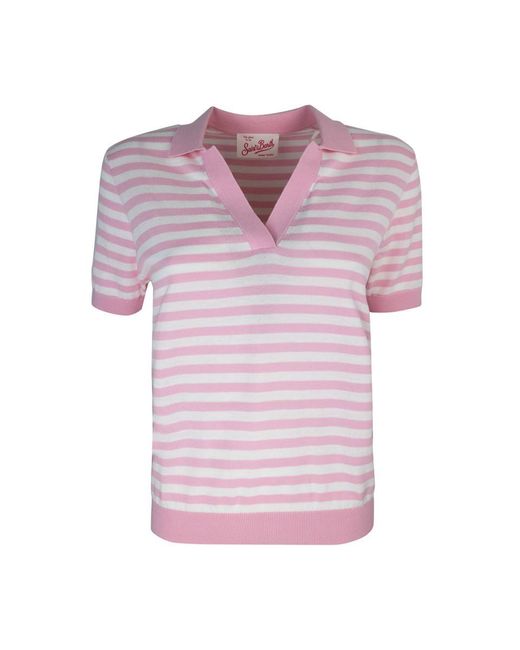 Mc2 Saint Barth Pink Polo Shirt