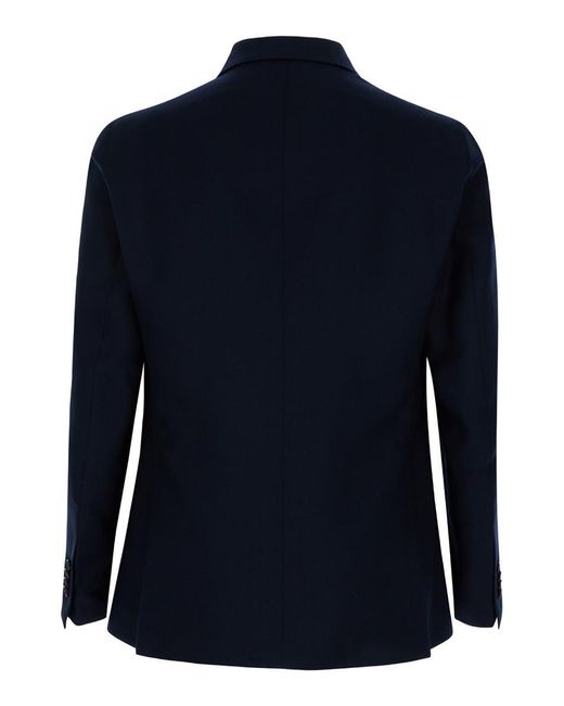 Tagliatore Blue Double Breasted Jacket for men