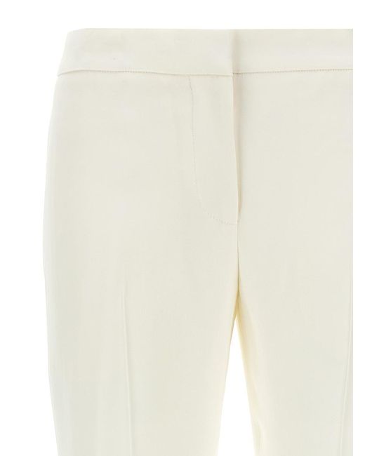 Alexander McQueen White Mcqueen Crepe Pants
