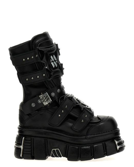 Vetements Black Gamer Boots, Ankle Boots