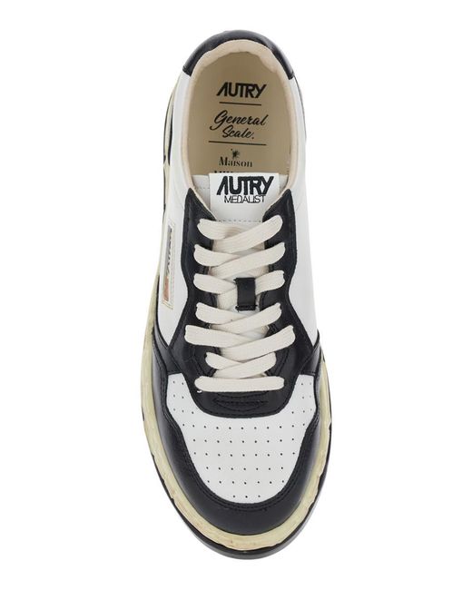 Maison Mihara Yasuhiro White 'Medalist Low Vintage X Mihara Yasuhiro' And Sneakers With Handcrafted Sole for men