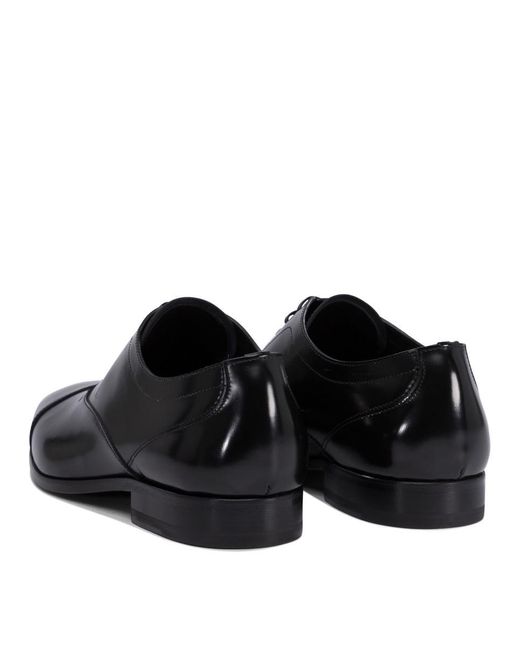 Fabi Black Lace-Up Shoes for men