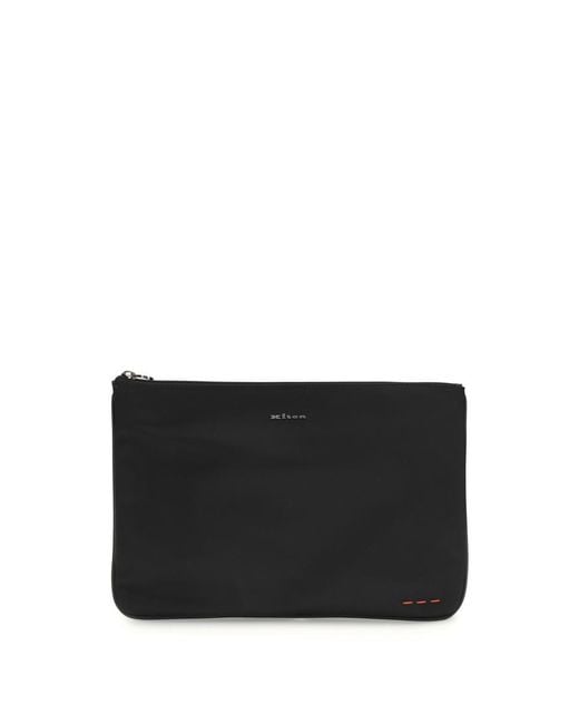 Kiton Black Clutches for men