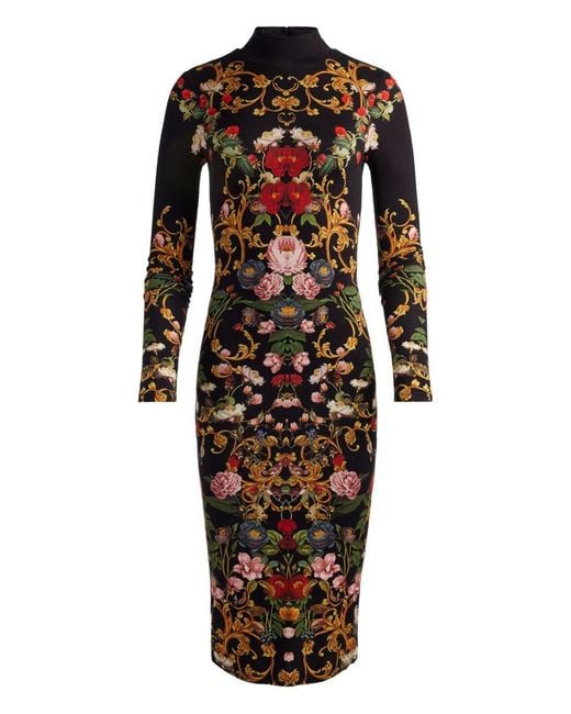 Alice + Olivia Black Delora Long Dress