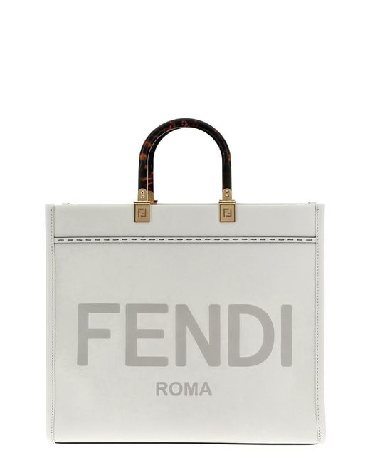 Fendi Multicolor ' Sunshine Medium' Shopping Bag
