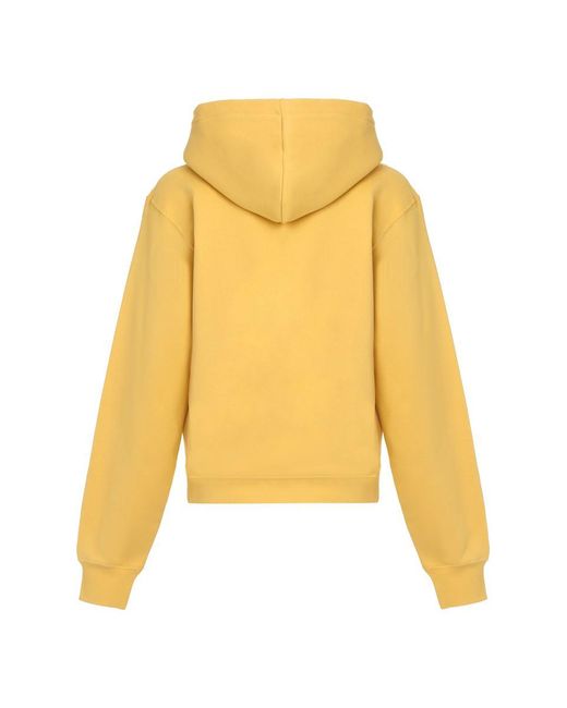 Saint Laurent Yellow Cotton Hoodie