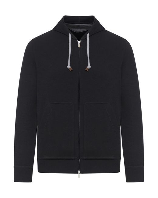 Brunello Cucinelli Black Sweatshirt for men