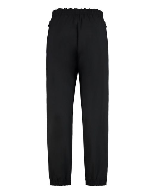 Moncler Black Techno Fabric Track Pants for men