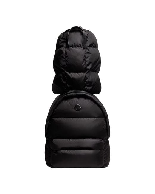 Moncler Black Caradoc Padded Backpack for men