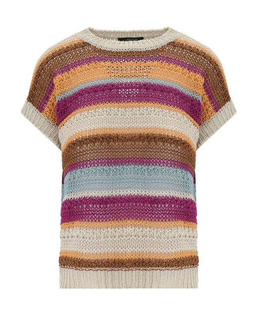 Weekend by Maxmara Pink Acceso Multicolored Pullover