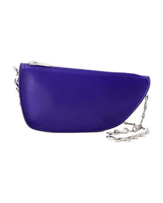 Burberry Purple Micro Shield Wallet On Chain