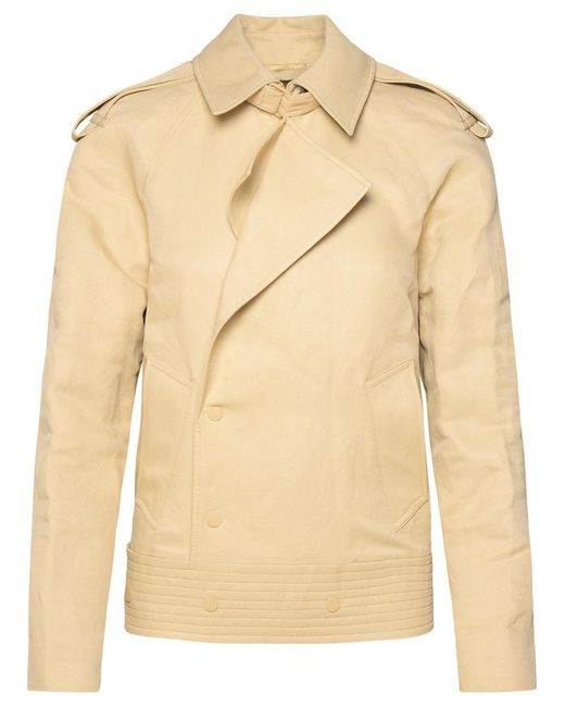 Burberry Natural Beige Paper-fiber Blend Jacket