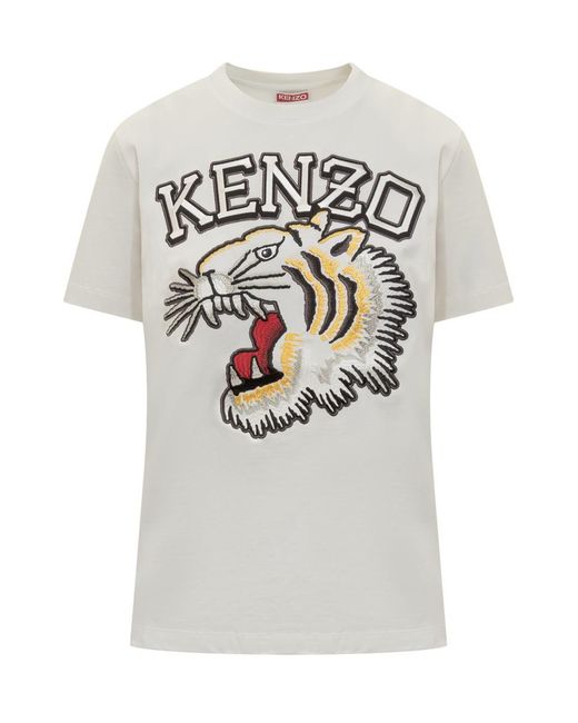 KENZO Gray Tiger Varsity T-shirt