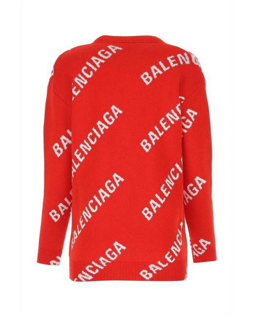 Balenciaga Red Knitwear