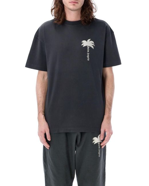 Palm Angels Black The Palm Gd T-Shirt for men