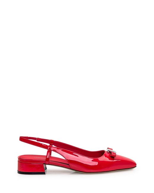 Ferragamo Red Marlina Décolleté