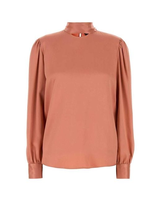Tom Ford Orange Satin Blouse