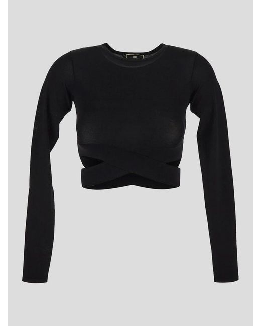 Elisabetta Franchi Black Sweaters