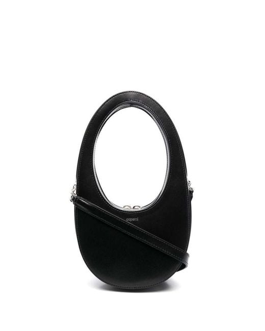 Coperni Black Monochrome Mini 'Swipe' Bag With Oval Handle