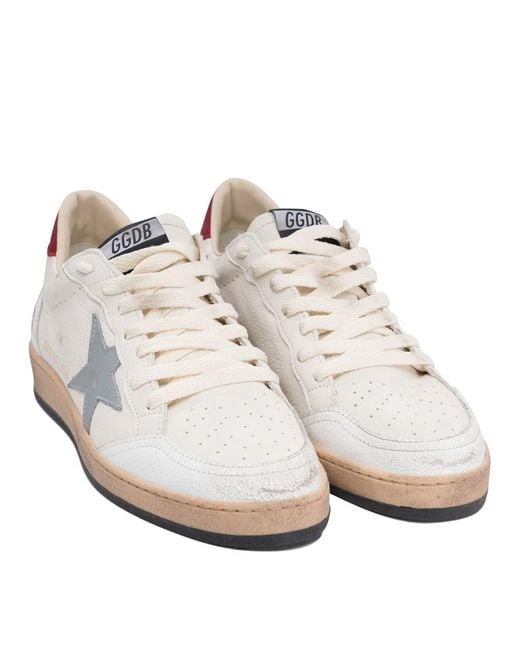 Golden Goose Deluxe Brand White "Ball Star" Sneakers for men