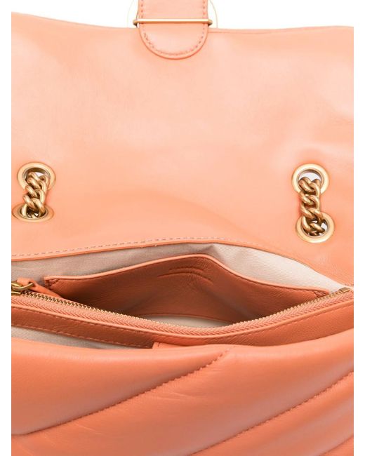 バッグ・カバンその他 Pinko Bags Orange Love Bag Puff mini crossbody bag in raffia with chain PINKO