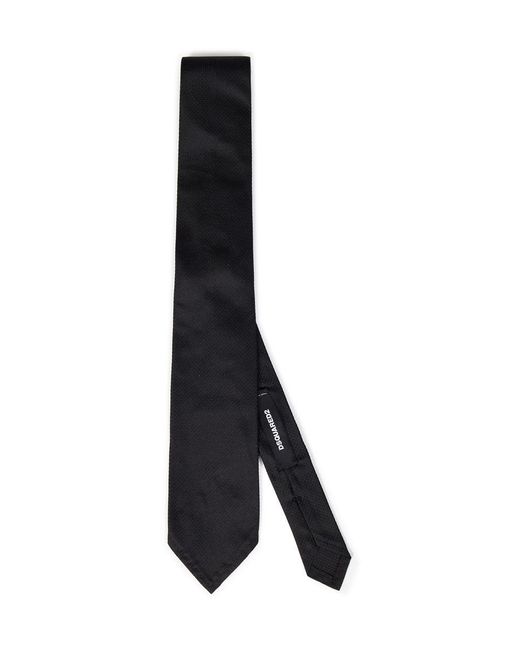 DSquared² Black D2 Classic Tie for men