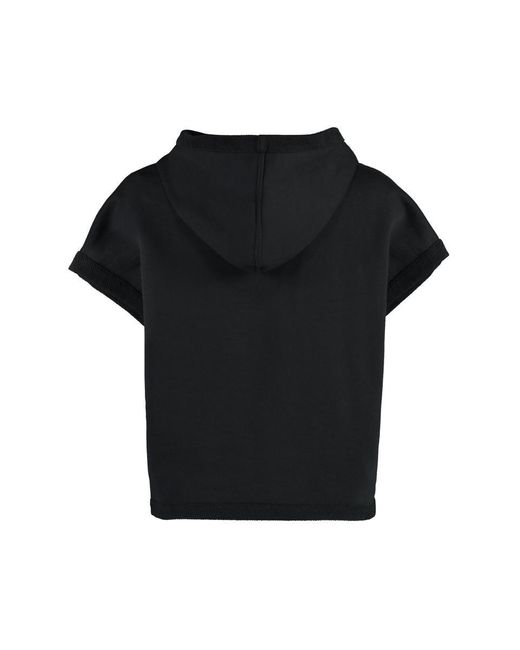 Emilio Pucci Black Sleeveless Cotton Sweatshirt