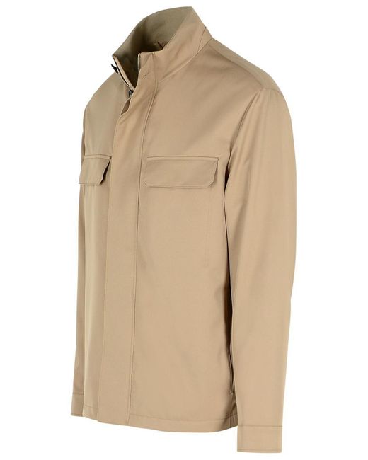 Zegna Natural Polyester Jacket for men
