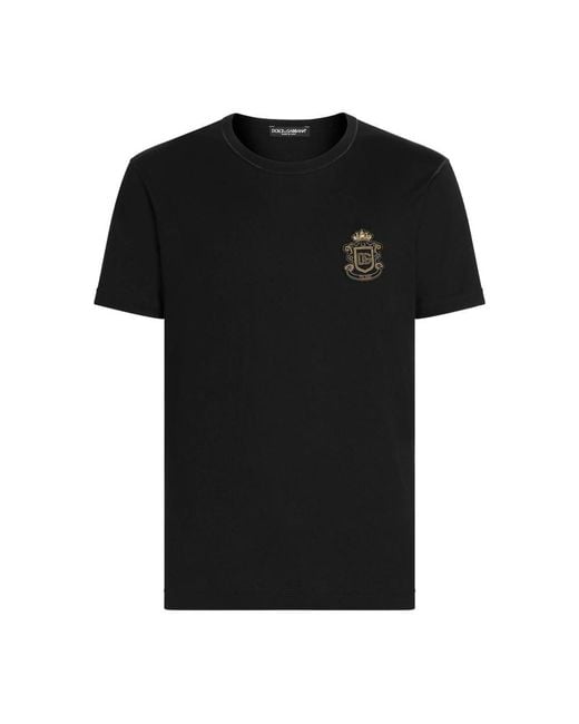 Dolce & Gabbana Black T-Shirts & Vests for men
