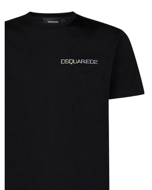 DSquared² Black Palm Beach Cool Fit T-Shirt for men
