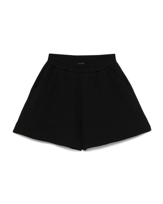 Emporio Armani Black Organic Cotton Shorts