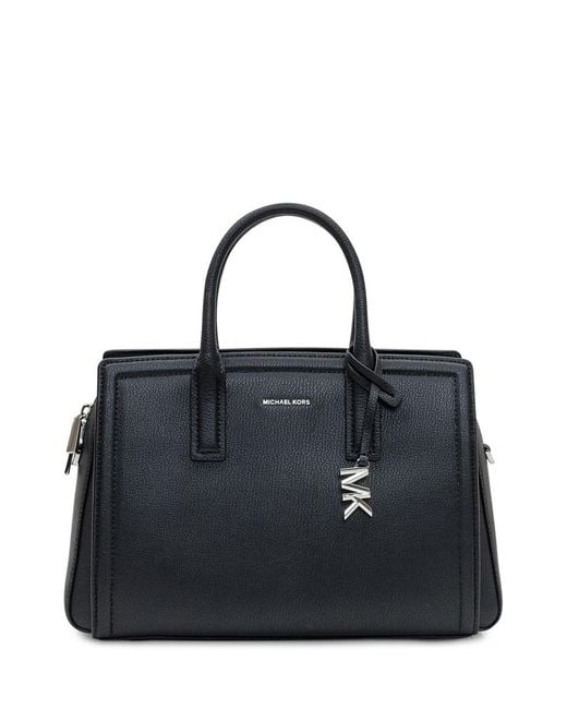 Michael Kors Medium Black Leather Shopping Bag