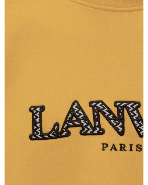 Lanvin Yellow Curb Sweatshirt for men