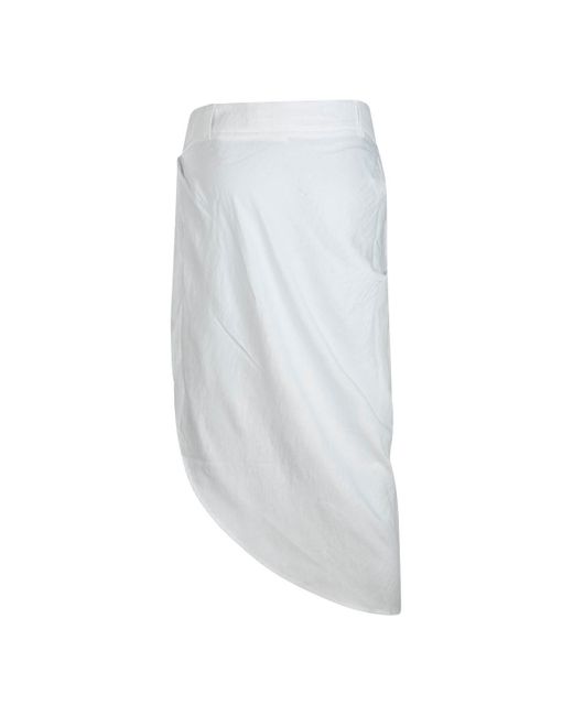 Jacquemus Gray Skirts White