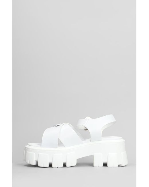 Marc Ellis White Andy Sandals