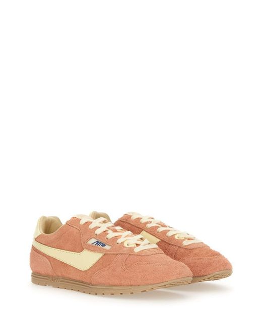 Autry Pink Windspin Low Sneaker