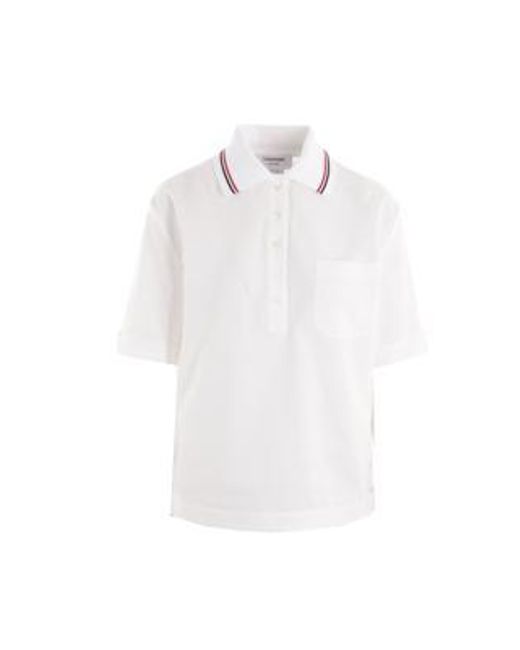 Thom Browne White T-Shirts And Polos