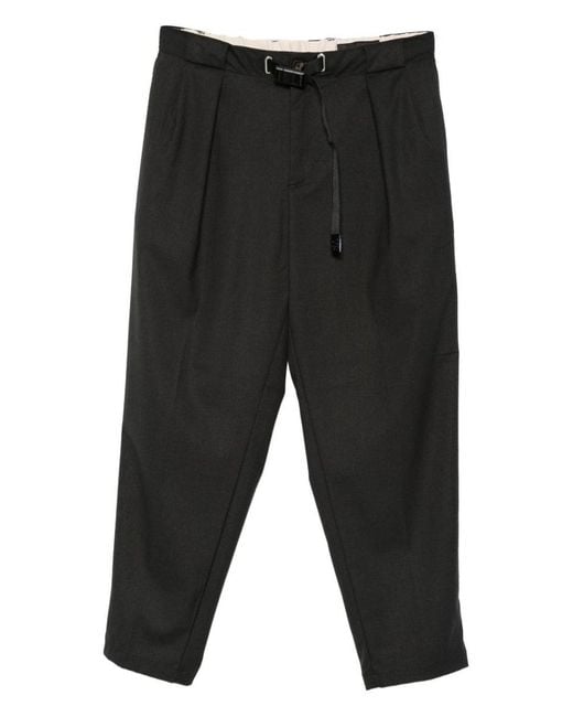 White Sand Black Trousers for men