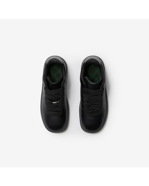 Burberry Black Bubble Leather Sneaker