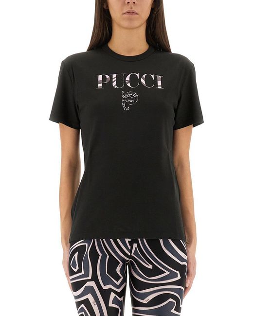 PUCCI T-Shirt With Logo in Black | Lyst UK PUCCI T-Shirt With Logo in Black | Lyst UK