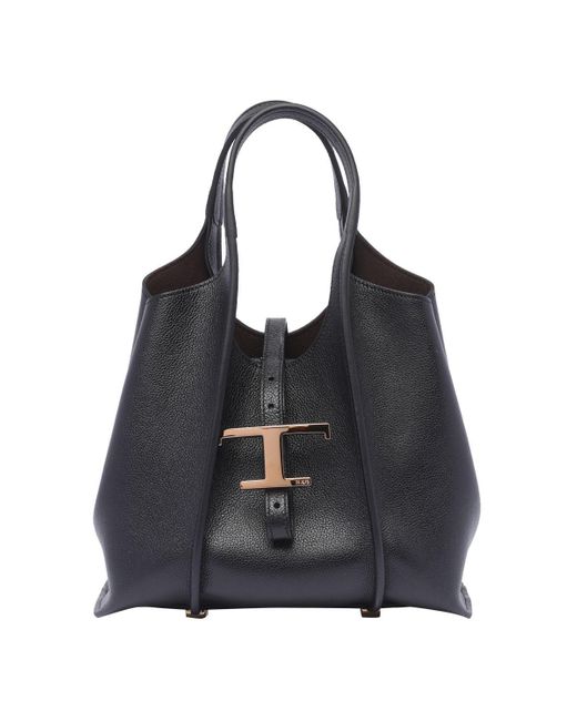 Tod's Black Shopping Bag T Timeless Mini