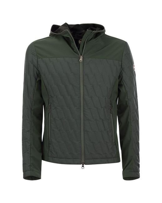 Colmar Green Padded Jacket With Ultrasonic Seams for men