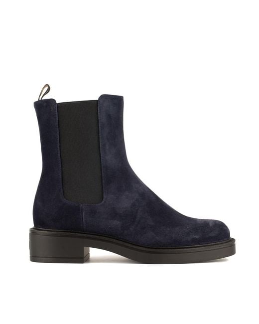 Stuart Weitzman Blue Celia Chelsea Bootie