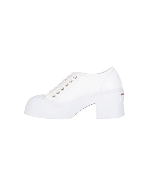 Marni White Heel Sneakers