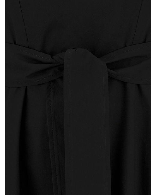 P.A.R.O.S.H. Black P.A.R.O..H. Long Dress With Knot Detail