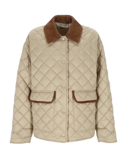 Miu Miu Natural Giubbotti Ponge'Tec+Camoscio