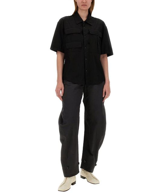 Lemaire Black Belted Pants