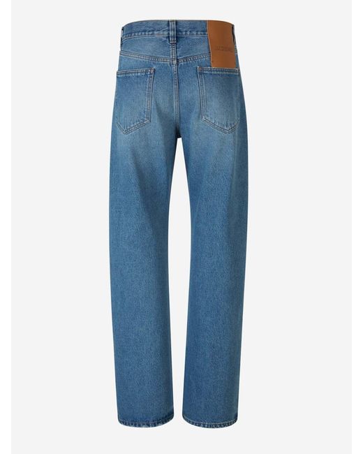 Jacquemus Blue Straight Fit Jeans Le Da Nimes Droit for men